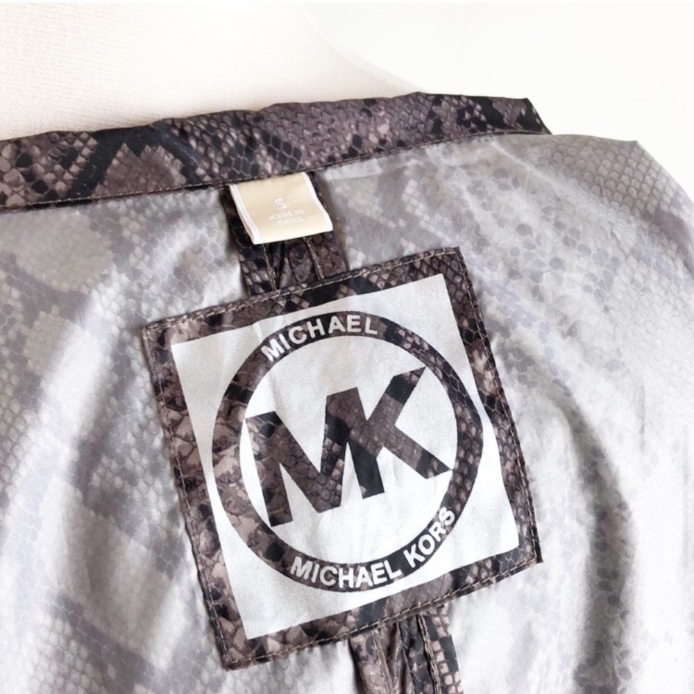 Michael Kors Python Snake Print Raincoat - image 6